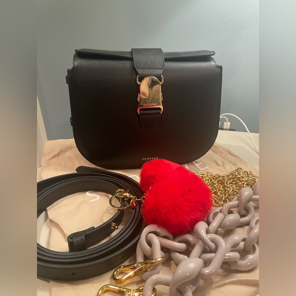 Senreve Cadence bag pebbled noir